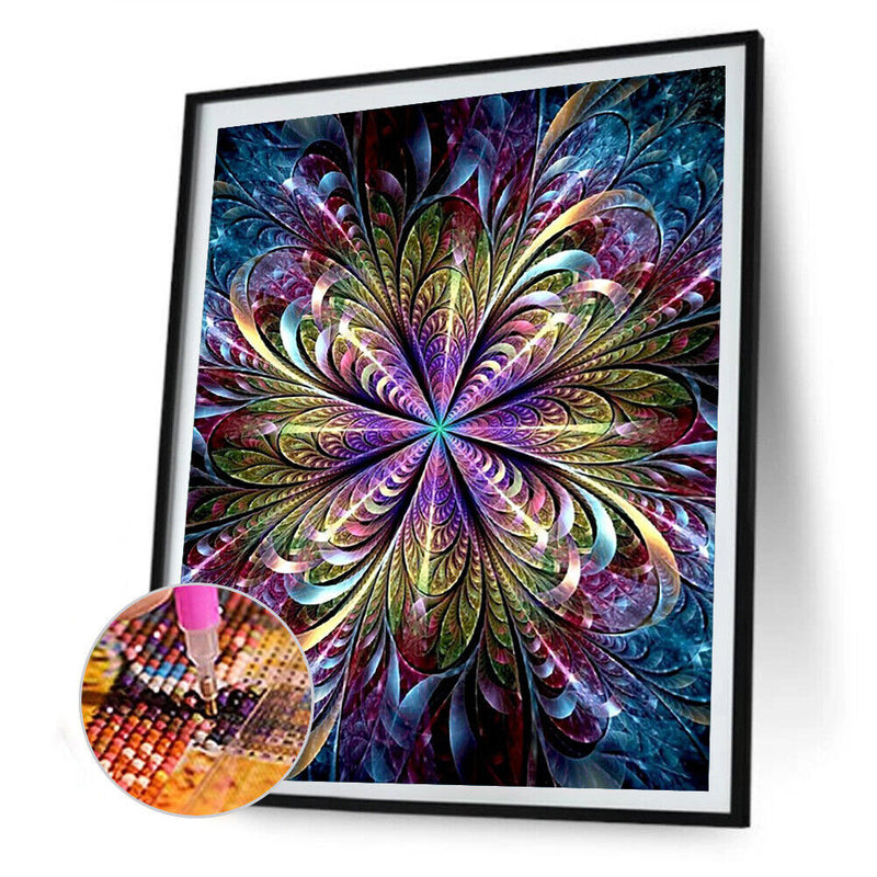 5D DIY Diamond Painting Fractal Art Full Round Drill Mosaic Rhinestone Pictur