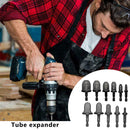 11pcs Hex Shank Imperial Pipe Expander Electric Drill Bit Flaring Tools