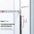 Self Adhesive Door Window Seal Brush Strip Sound Insulation Strip (Grey) Newly