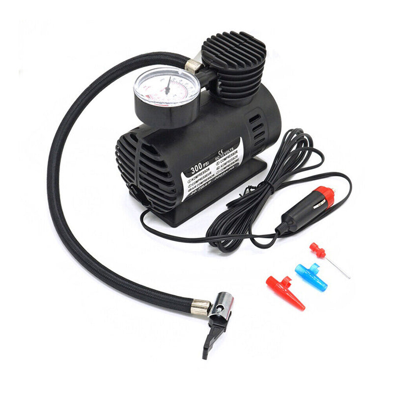 60W 12V 300psi Car Mini Air Compressor Pump Automobile Tire Inflator Pump