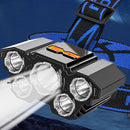 LED Headlamp Waterproof 4 Modes 350LM Outdoor Camping Working Lighting Head