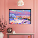 Educational Jigsaw Toys 1000pcs DIY Beach Oil Painting Puzzle for Kids Adul