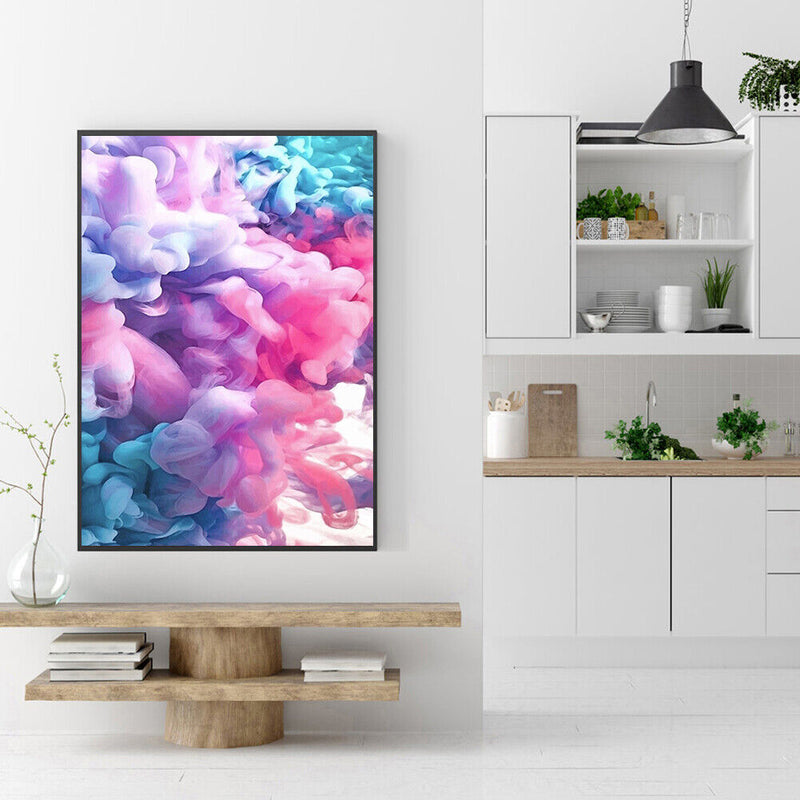 Digital Painting By Numbers Illusive Smoke Oil Picture Craft Home Decor Kit