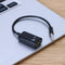 3.5mm Male to Dual Female Audio Stereo Headset Mic Splitter Adater Cable