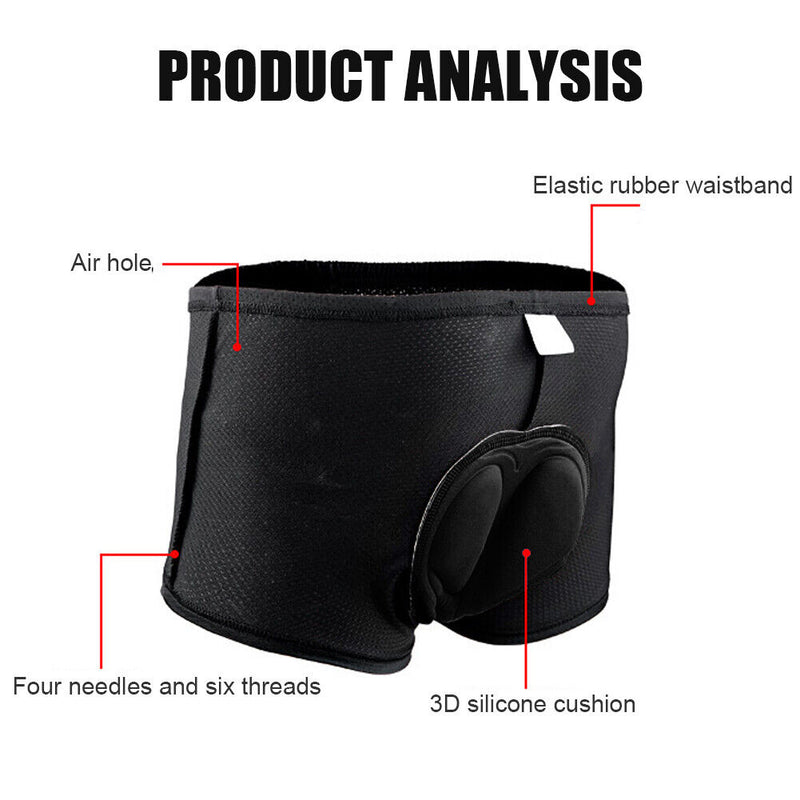 Unisex Cycling Shorts Breathable Gel Pad Thickened Underpants MTB Bicycle Pants