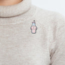 Strawberry Pins Badge Enamel Fashion Milk Bottle Brooch Jacket Lapel Orname
