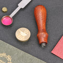 Retro Wood Handle Wax Seal Stamps Envelope Wedding Post Sealing Wax (F146) Newly