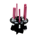 Acrylic Makeup Brush Drying Rack 14 Holes Detachable Brush Holder (Black) Newly