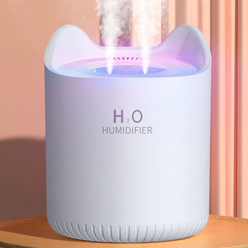 Diffuser With UV Light Air Humidifier Double Nozzle Aromatherapy Mist Maker