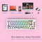 68 Keys RGB 60 Percent NKRO DIY Mechanical Hotswap Keyboard Kits (White)