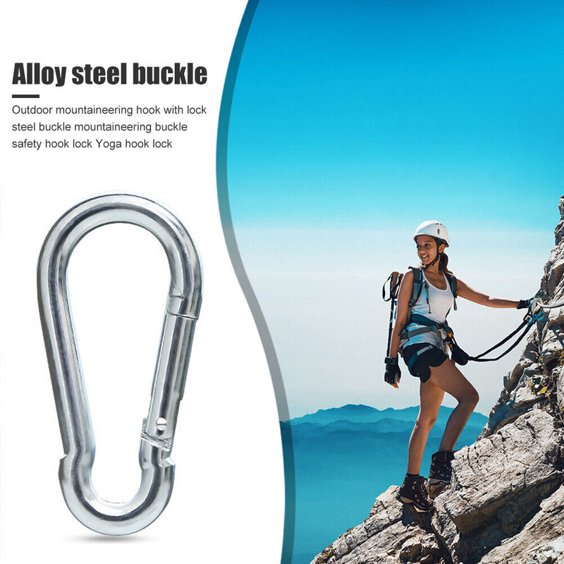 Alloy Steel Carabiner Outdoor Camping Lock Buckle Mountain Rock Climbing Tool