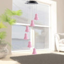 Hanging Colour Changing Solar Powered LED cracked bell Garden Outdoor Wind Chim`