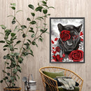 Black Pan DIY Full Embroidery Set 11CT Counted Artworks Cross Stitch Decor