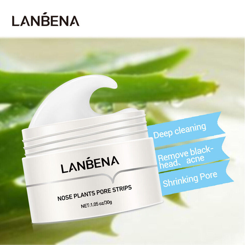 LANBENA 60pcs Blackhead Remover Nose Peeling Masks Pore Cleansing Skin Care