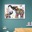 Diamond Painting Little Elephant Partial Special Rhinestone Picture (UP061)