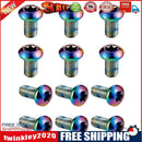 12pcs M5x10mm Disk Brake Rotor Bolts MTB Bike Brake Disc Screw (Multicolor)