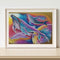 Oil Paint By Numbers Picture DIY Painting Colorful Whale Drawing on Canvas