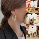 Dangle Stud Shinning Luxury Earrings Full Crystal Hoop Earrings Wedding Jewelry