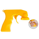 Paint Care Aerosol Spray Gun Handle with Full Grip Trigger Locking(Yellow)