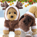 #A Christmas Decoration Warm Cat Clothes Cartoon Dogs Hoodies Not Fade Pet Suppl