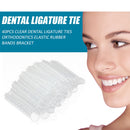 40pcs Clear Dental Ligature Ties Orthodontics Elastic Rubber Bands Bracket Newly