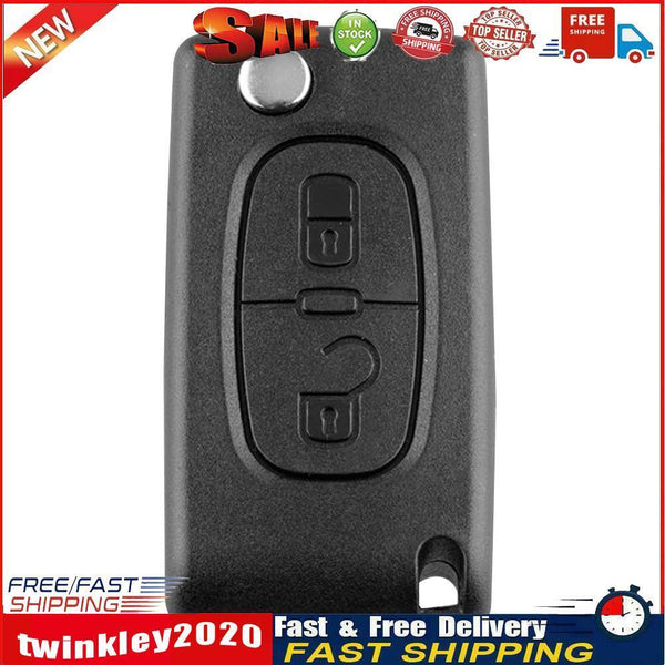 433MHz ID46 Chip 2 Button Folding Remote Key Fob for Peugeot 207 307 308 Newly