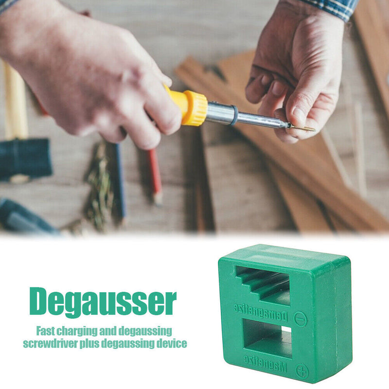 2 In 1 Fast Magnetizer Demagnetizer Tool for Screwdriver Tweezers (Green)