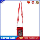 Round Messenger Strap Water Bottle Insulated Protective Bag (Red Owl)