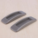 2pcs Self-adhesive Sliding Door Handles Interior Window Pull Knobs (Grey)