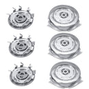 3pcs Round Beard Shaver Replacement Heads Mustache Shaving Trimmer Razor Head