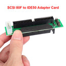 SCSI80F IDE50 SCSI 80 Pin to 50 Pin Converter Card Computer Hard Drive Adapter