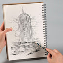 100 Pages Dot Grid Kraft Cover Coil Journal Notebook Design Favor A4I6