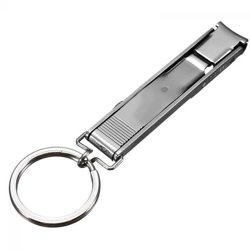 EDC Foldable Keyring Ultra-thin Trimmer Nail Clipper Stainless Steel Cutter