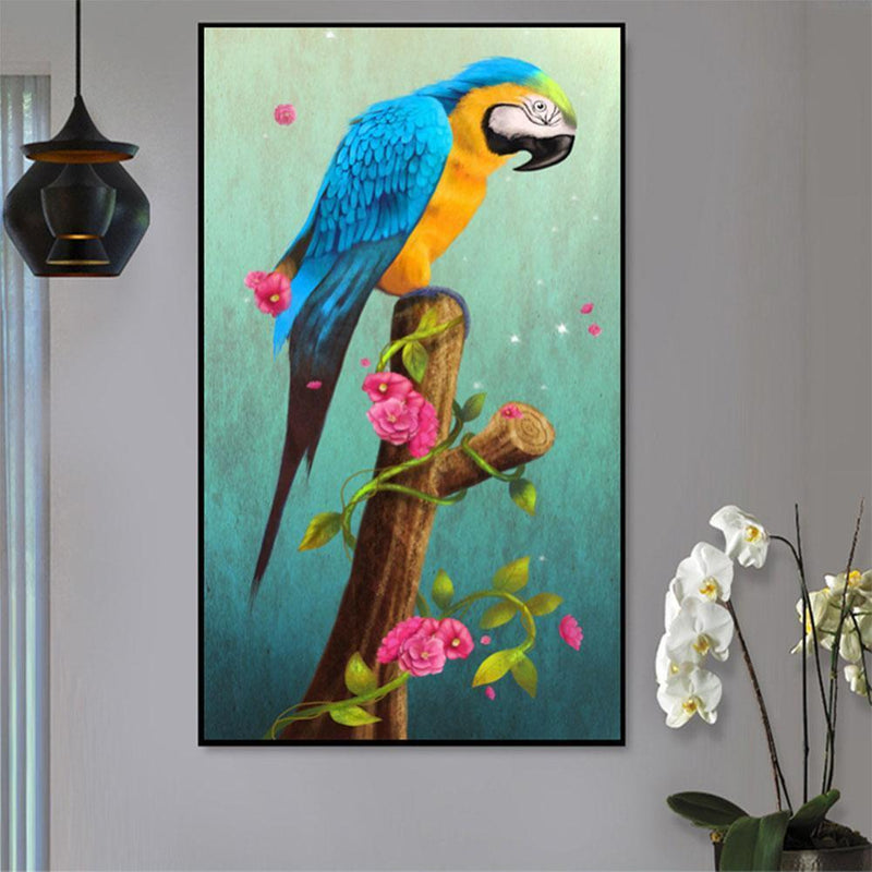 5D Diamond Parrot Painting DIY Mosaic Embroidery Cross Stitch Kit Art Decor