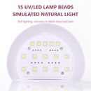 Max 48W LED Lamp Nail Dryer 15 LEDs UV Gel Polish Timer Manicure Art Tools