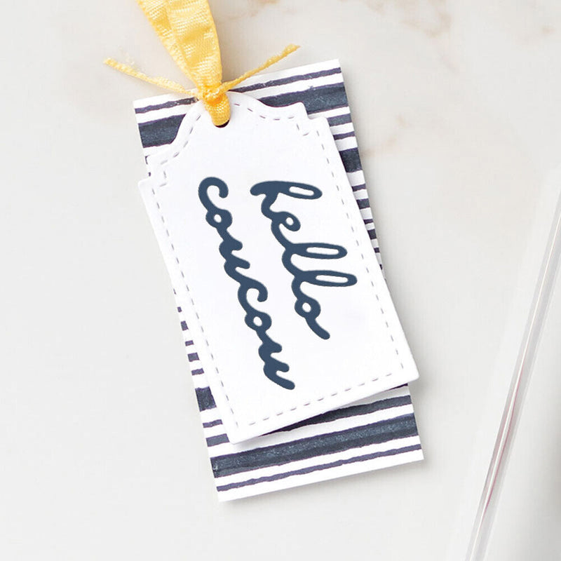 French Letter Cutting Dies for DIY Scrapbooking Album Card Making (H3973) Newly