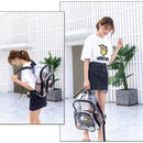 PVC Waterproof Portable Schoolbag Travel Solid Transparent Large Storage Bag