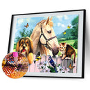Diamond Painting 5D DIY Stud Farm Full Round Drill Rhinestone Picture Kit