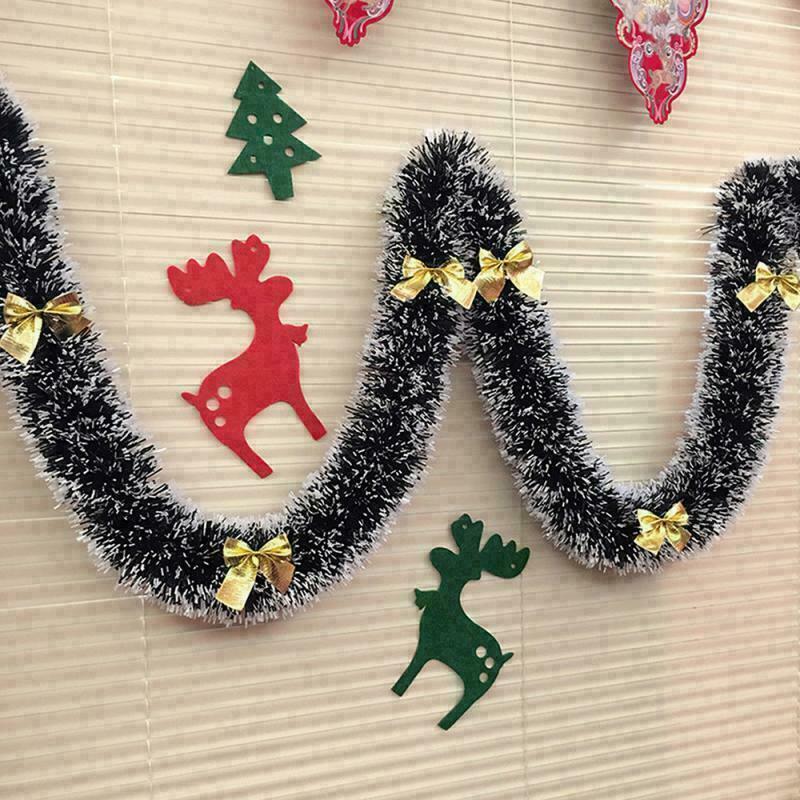 2M Christmas Garland Home Party Wall Door Decor Xmas Tinsel F7Y4 E2A0 S5Q0