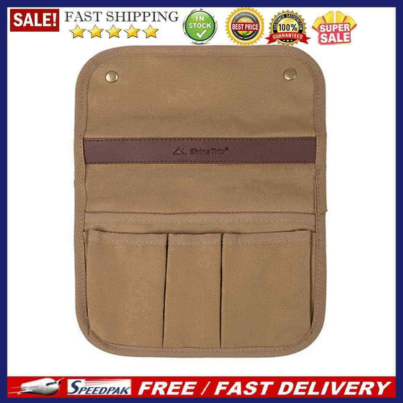 ShineTrip Camping Chair Side Bag Canvas Kermit Chair Armrest Storage Bags Pou