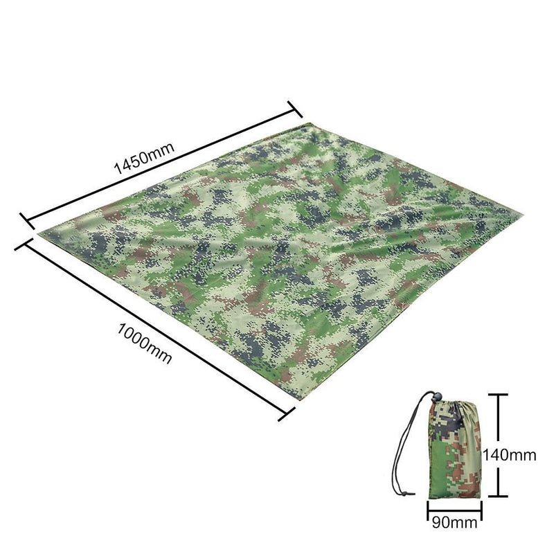2pcsOutdoor Picnic Camping Waterproof Moisture Mat Camouflage Beach Blanket