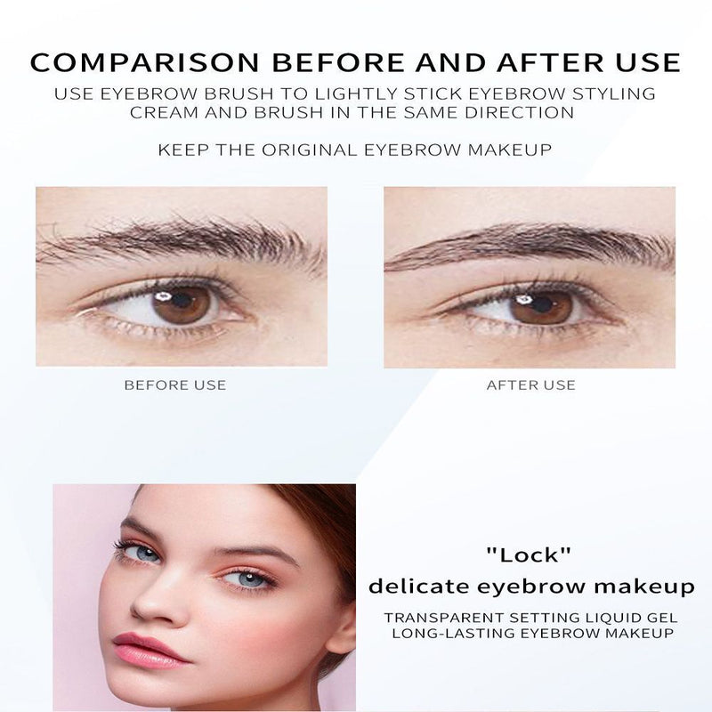 Eyebrow Repair Sweat-Proof Waterproof Eyebrow Setting Gel Clear Brow Fix