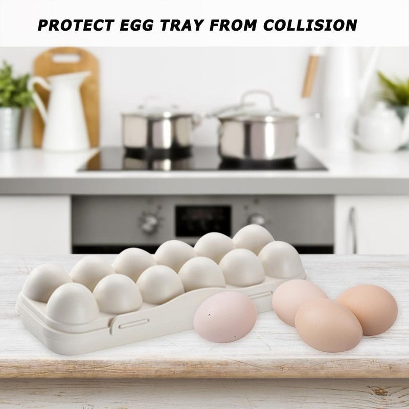 Durable Egg Tray Holder Kitchen Storage Box Fridge Crisper Container Organizer