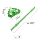 Retractable Kitchen Floors Cleaning Triangle Mop for Glass Wall (Green) Newly