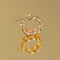 Wedding Jewelry Metal Round Earrings Geometric Hollow Chain Hoop Earrings