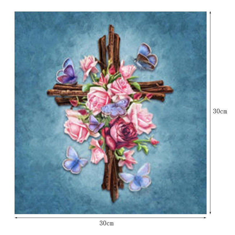 Embroidery 5D Diamond Painting DIY Flower Cross Stitch Home Wall Decor