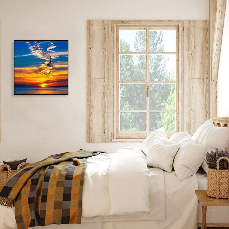 Oil Paint By Numbers Picture DIY Painting Ocean Sunset Painting Kit Artwork