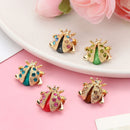Zircon Decor Ladybug Brooches Insect Brooch Pin Animal Brooch Costume Badge Pin