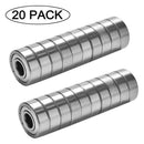 20pcs 608ZZ Ball Bearings Carbon Steel ABEC-7 Bearings for Skateboard Scooter