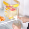 0.92-Gallon Beverage Dispenser with Spigot Leak-Proof for Fridge (Yellow) Newly
